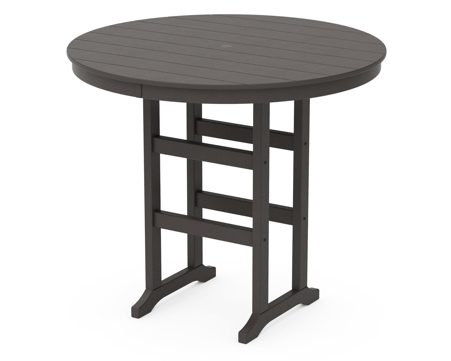 POLYWOOD 48" Round Farmhouse Bar Table