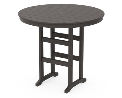 POLYWOOD 48" Round Farmhouse Bar Table
