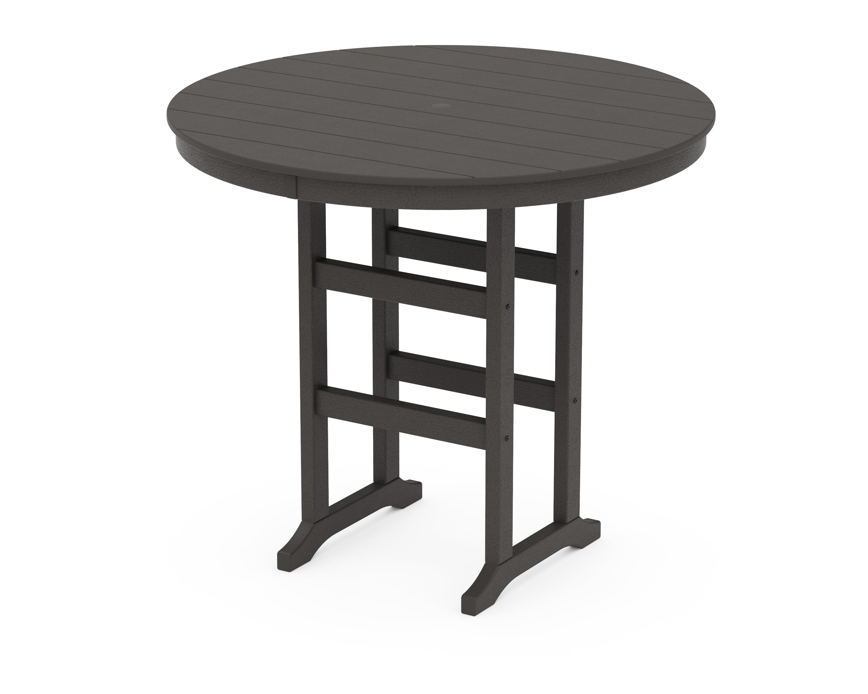 POLYWOOD 48" Round Farmhouse Bar Table