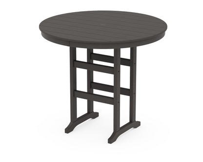 POLYWOOD 48" Round Farmhouse Bar Table
