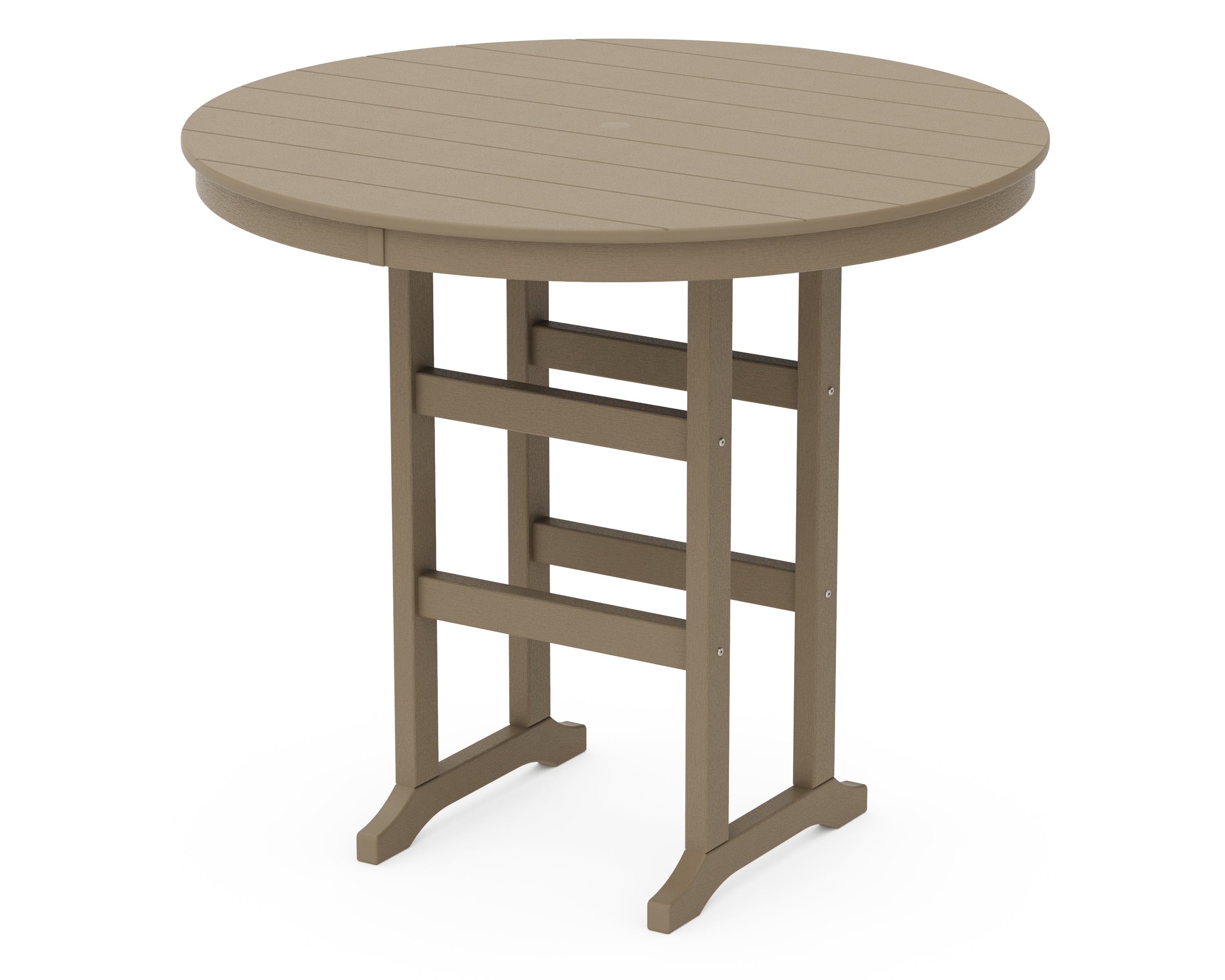 POLYWOOD 48" Round Farmhouse Bar Table