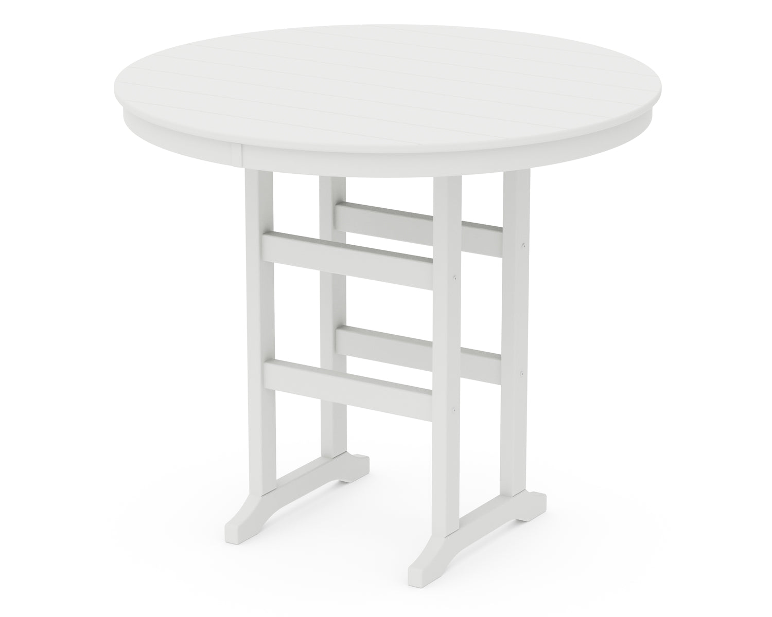 POLYWOOD 48" Round Farmhouse Bar Table