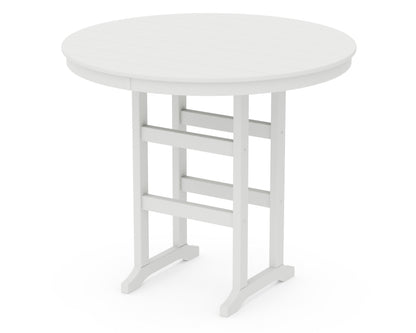 POLYWOOD 48" Round Farmhouse Bar Table