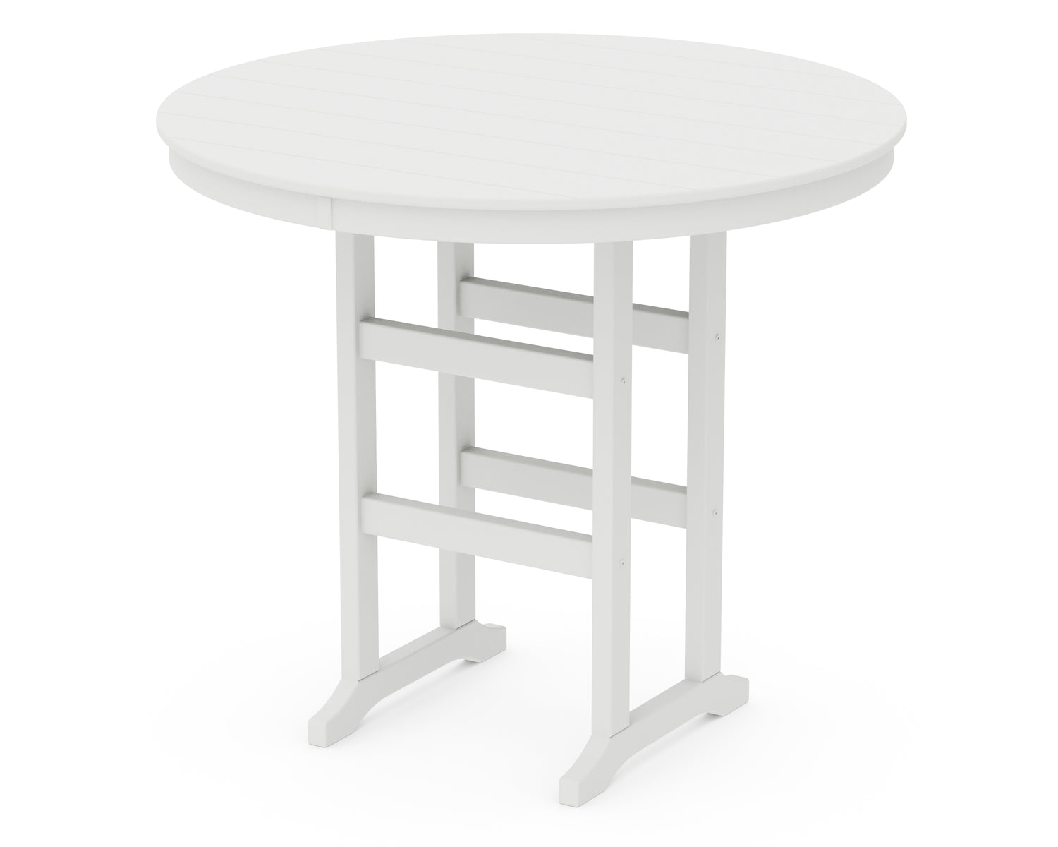 POLYWOOD 48" Round Farmhouse Bar Table
