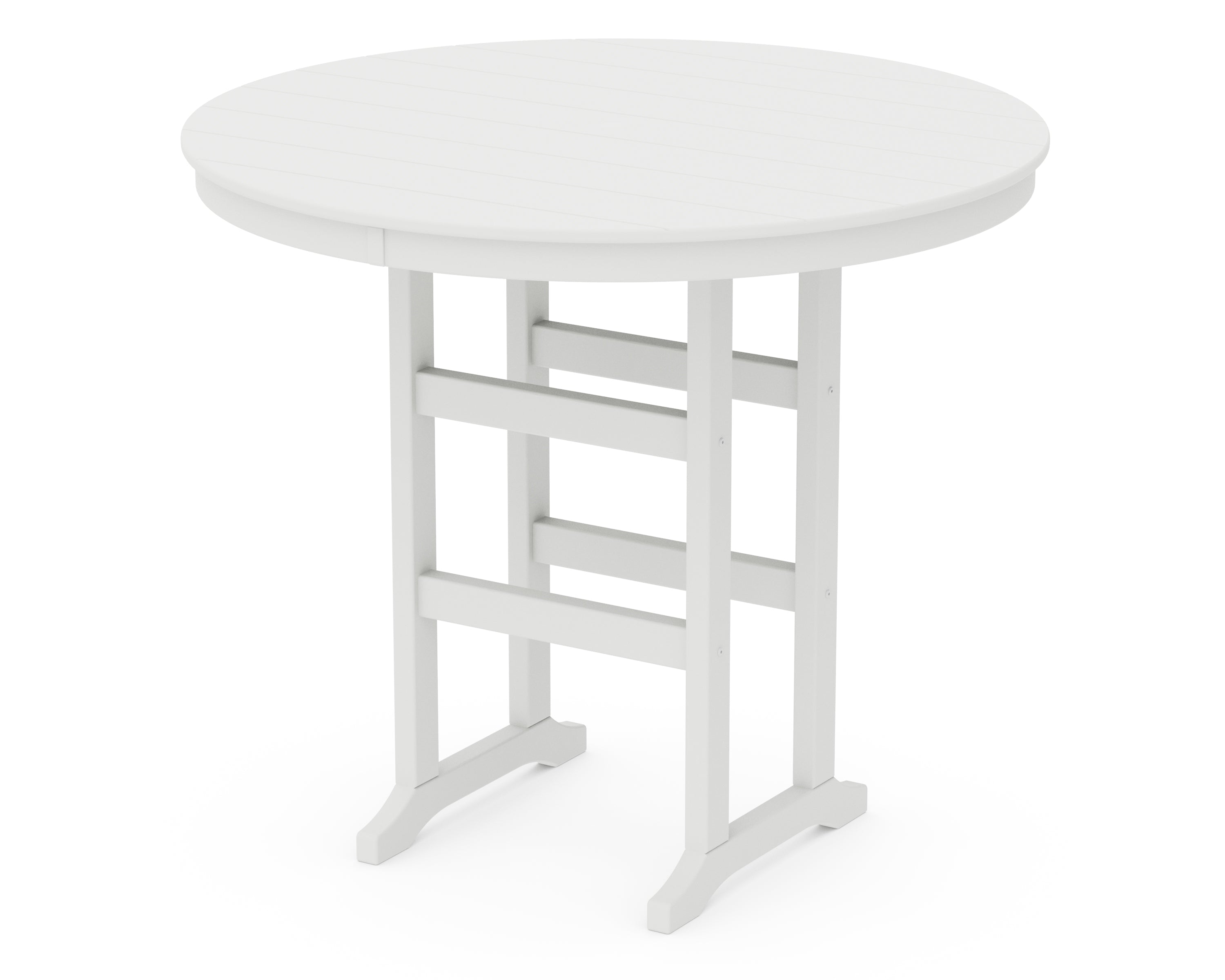 POLYWOOD 48" Round Farmhouse Bar Table