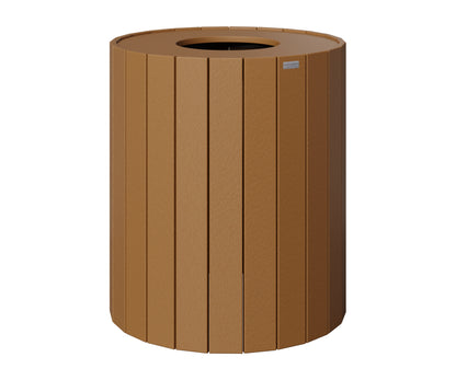 Berlin Gardens Round Trash Can - 32 Gal in Cedar