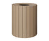 Berlin Gardens Round Trash Can - 32 Gal in Weatherwood