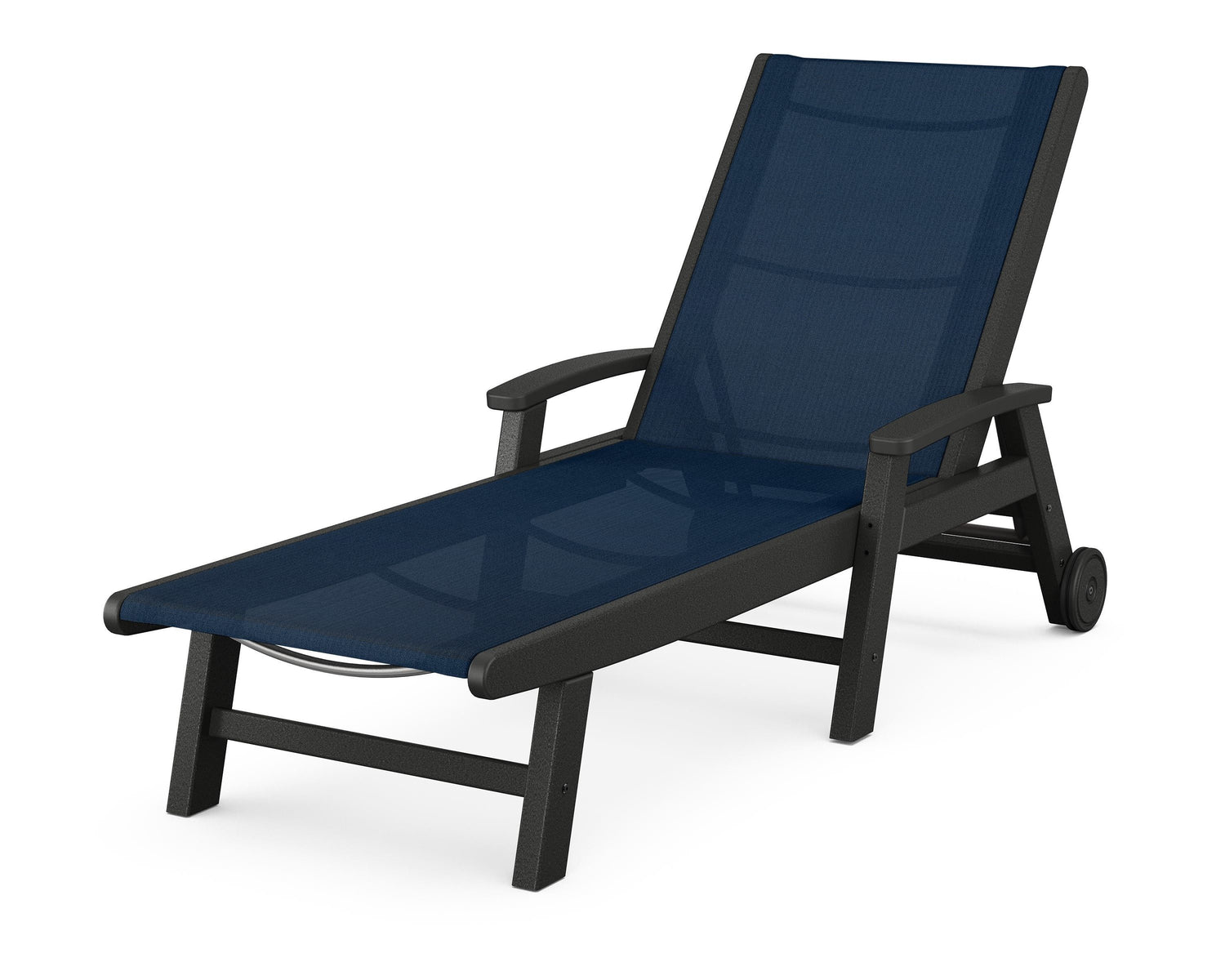 POLYWOOD Coastal Chaise with Wheels
