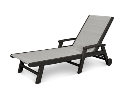 POLYWOOD Coastal Chaise with Wheels