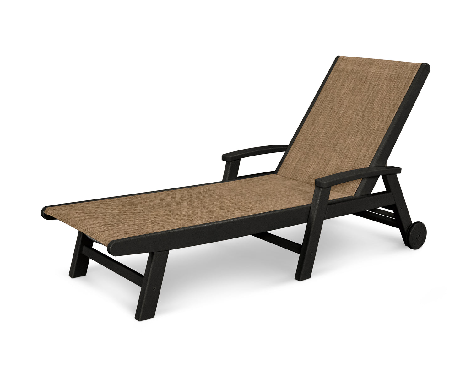 POLYWOOD Coastal Chaise with Wheels