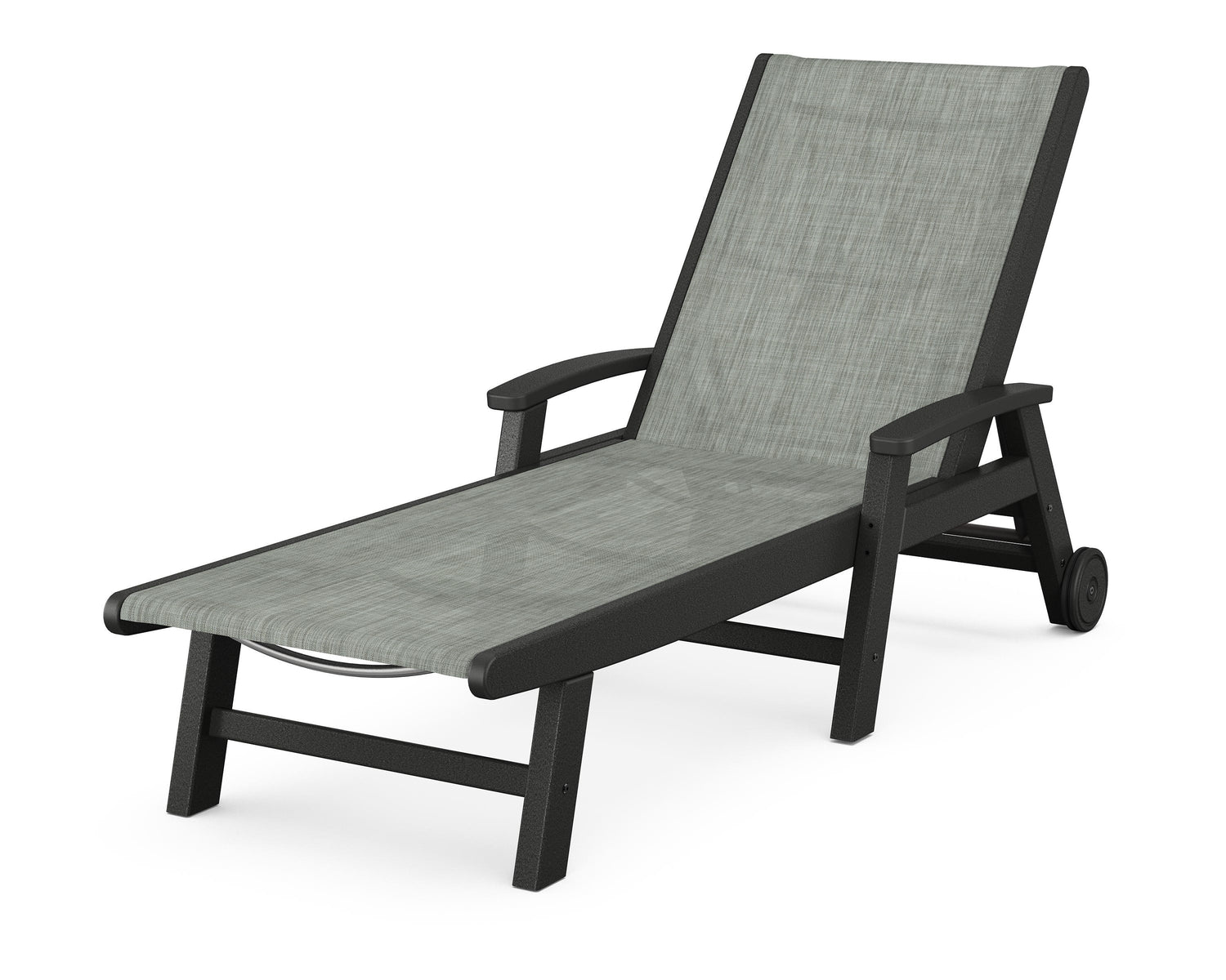 POLYWOOD Coastal Chaise with Wheels