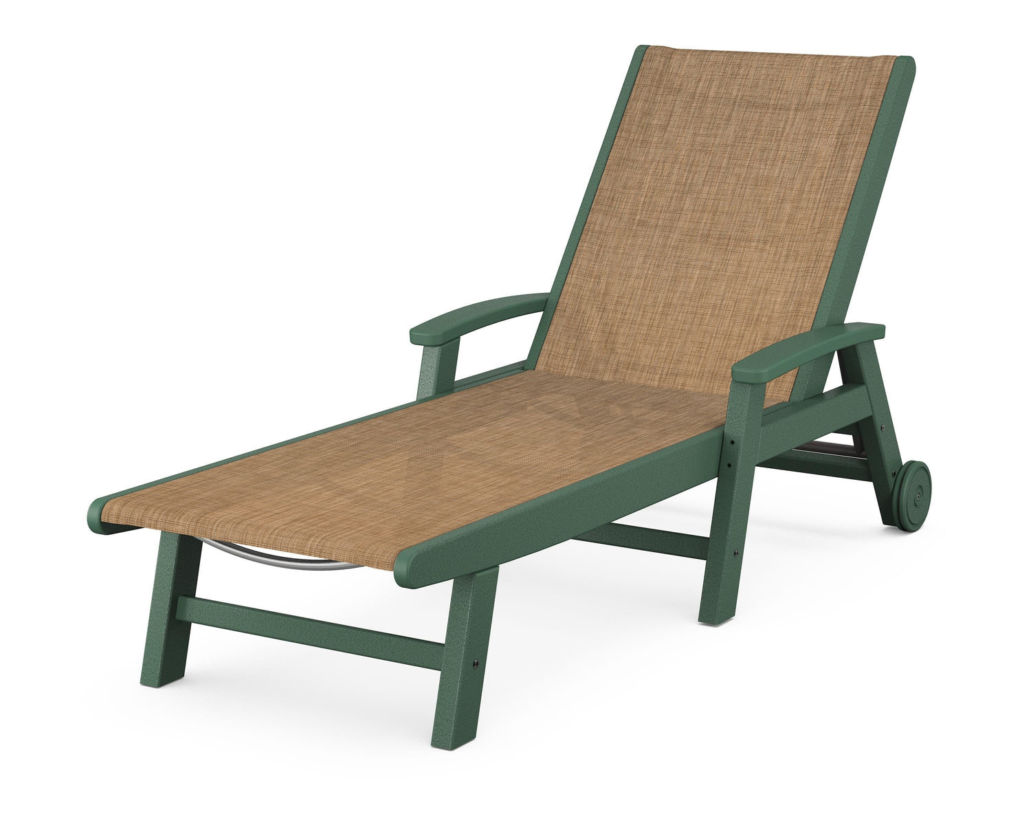 POLYWOOD Coastal Chaise with Wheels