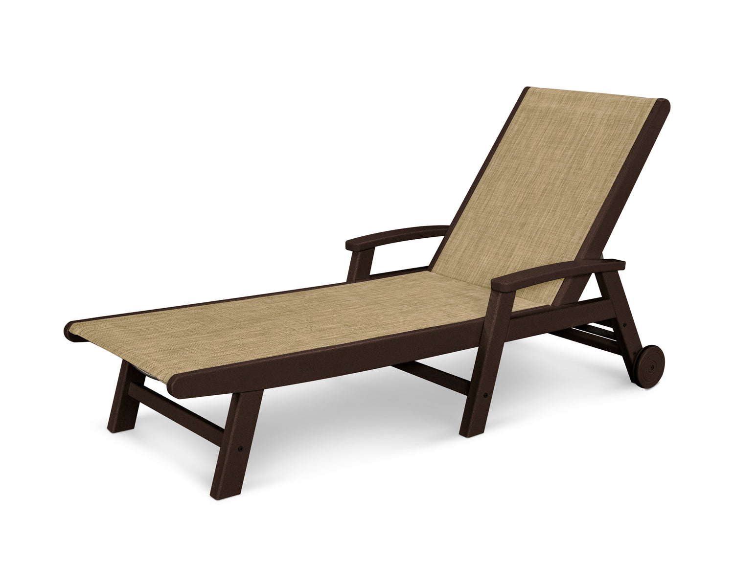POLYWOOD Coastal Chaise with Wheels