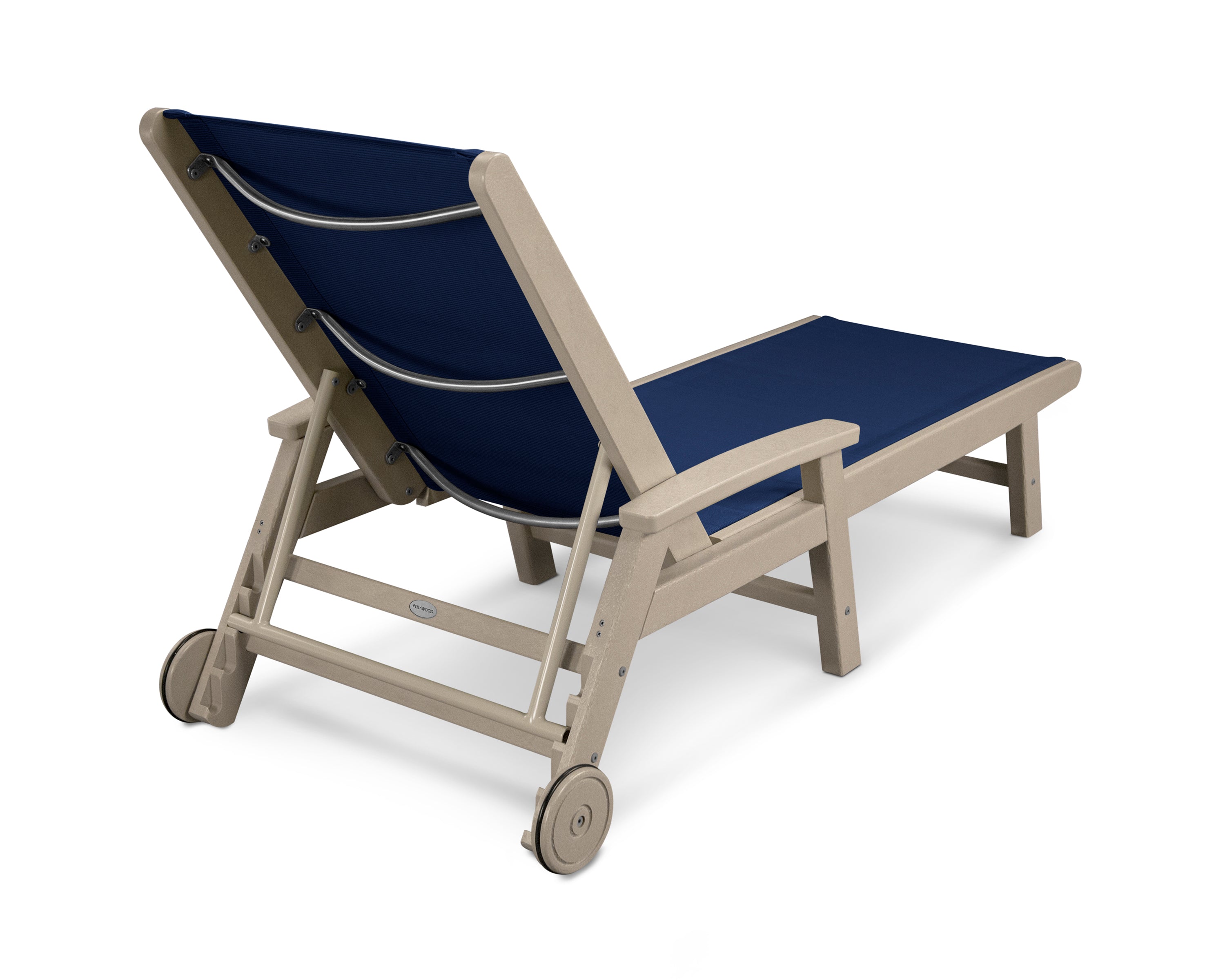 POLYWOOD Coastal Chaise with Wheels