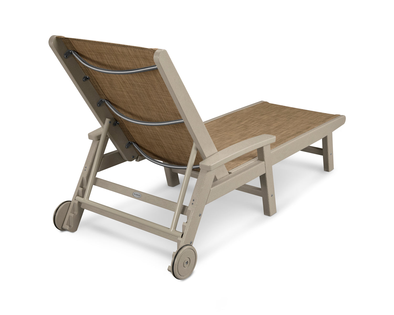 POLYWOOD Coastal Chaise with Wheels