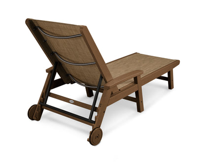 POLYWOOD Coastal Chaise with Wheels