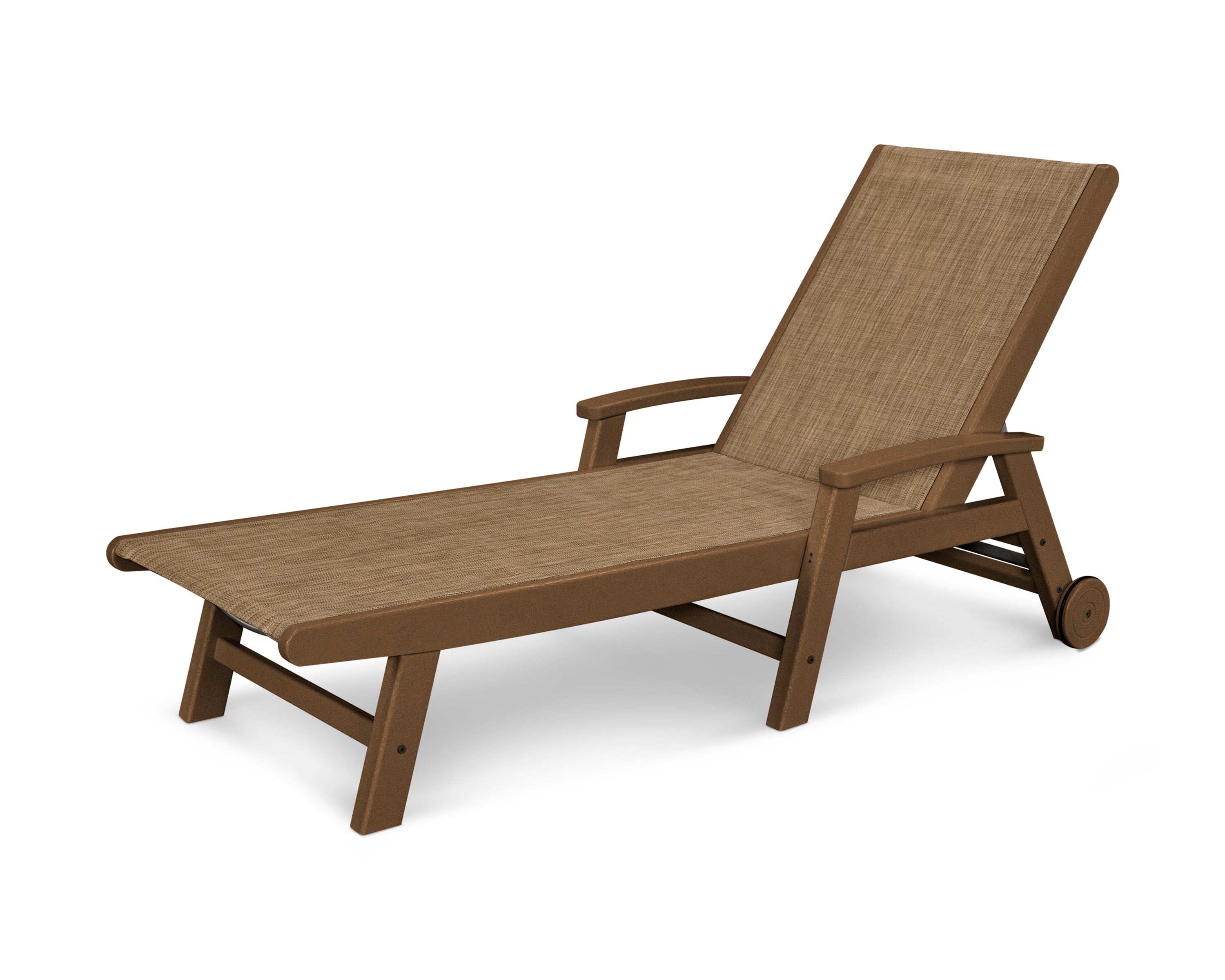POLYWOOD Coastal Chaise with Wheels