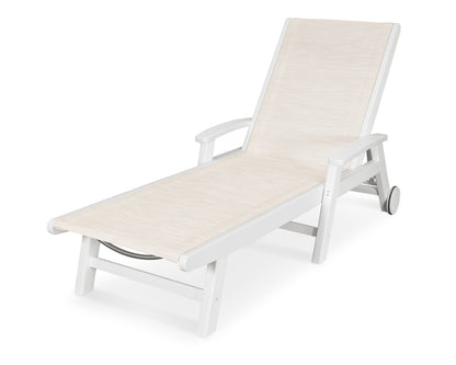 POLYWOOD Coastal Chaise with Wheels