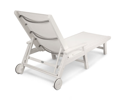 POLYWOOD Coastal Chaise with Wheels