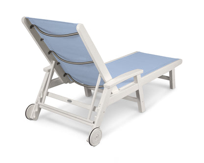 POLYWOOD Coastal Chaise with Wheels
