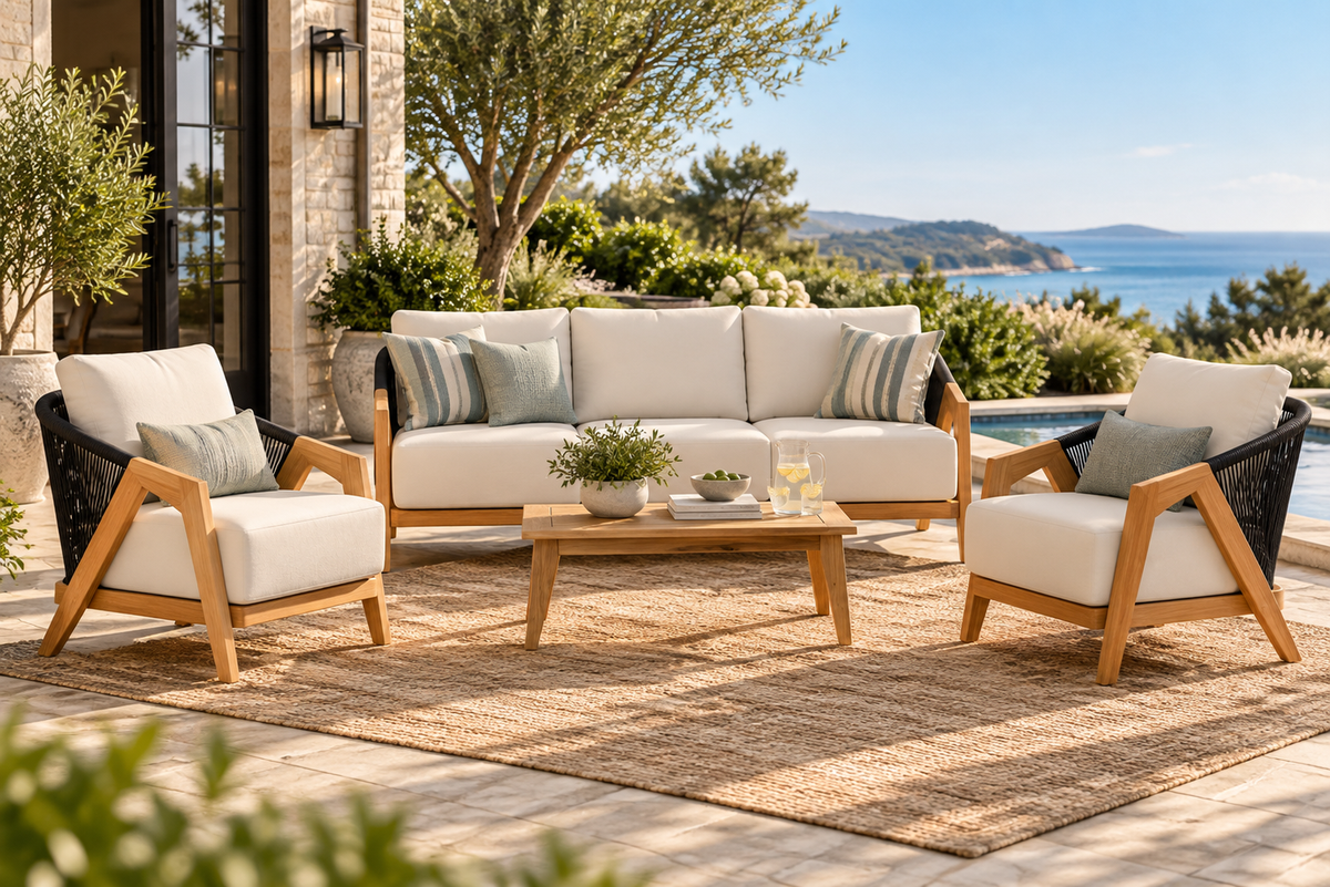 Lloyd Flanders Alpine 4-Piece Living Room Set