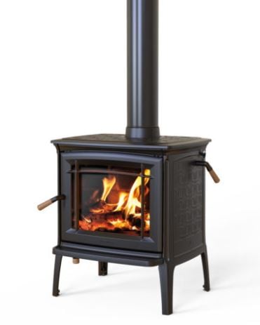 Hearthstone Shelburne TruHybrid Matte Black Cast Iron Wood  Stove