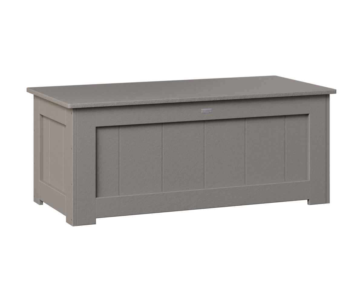 Berlin Gardens Small 24x50" Deck Box in Light Gray