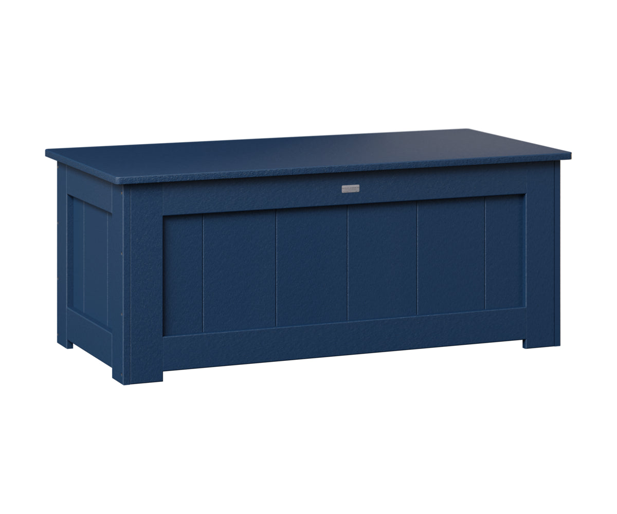 Berlin Gardens Small 24x50" Deck Box in Navy Blue