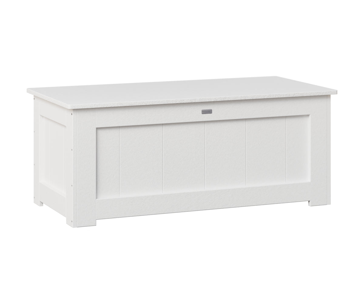 Berlin Gardens Small 24x50" Deck Box in White