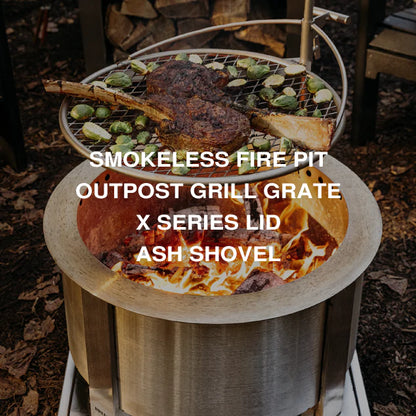 Breeo Smokeless Fire Pit Grilling Bundle