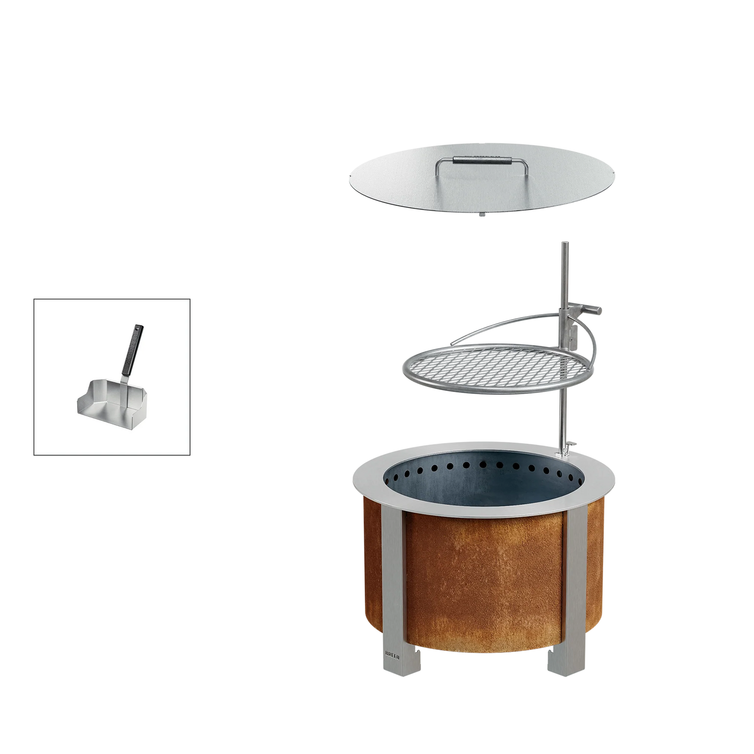 Breeo Smokeless Fire Pit Grilling Bundle