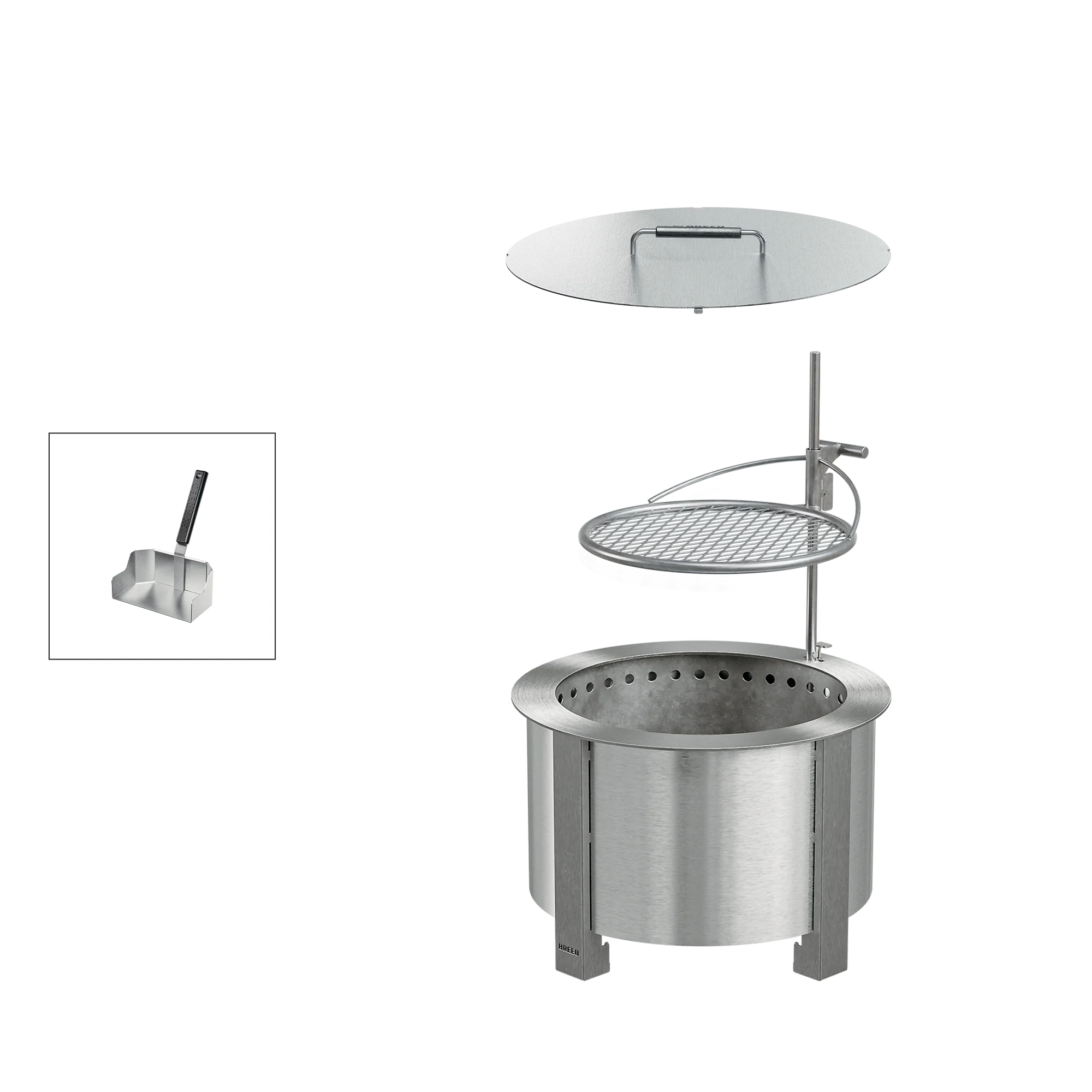 Breeo Smokeless Fire Pit Grilling Bundle