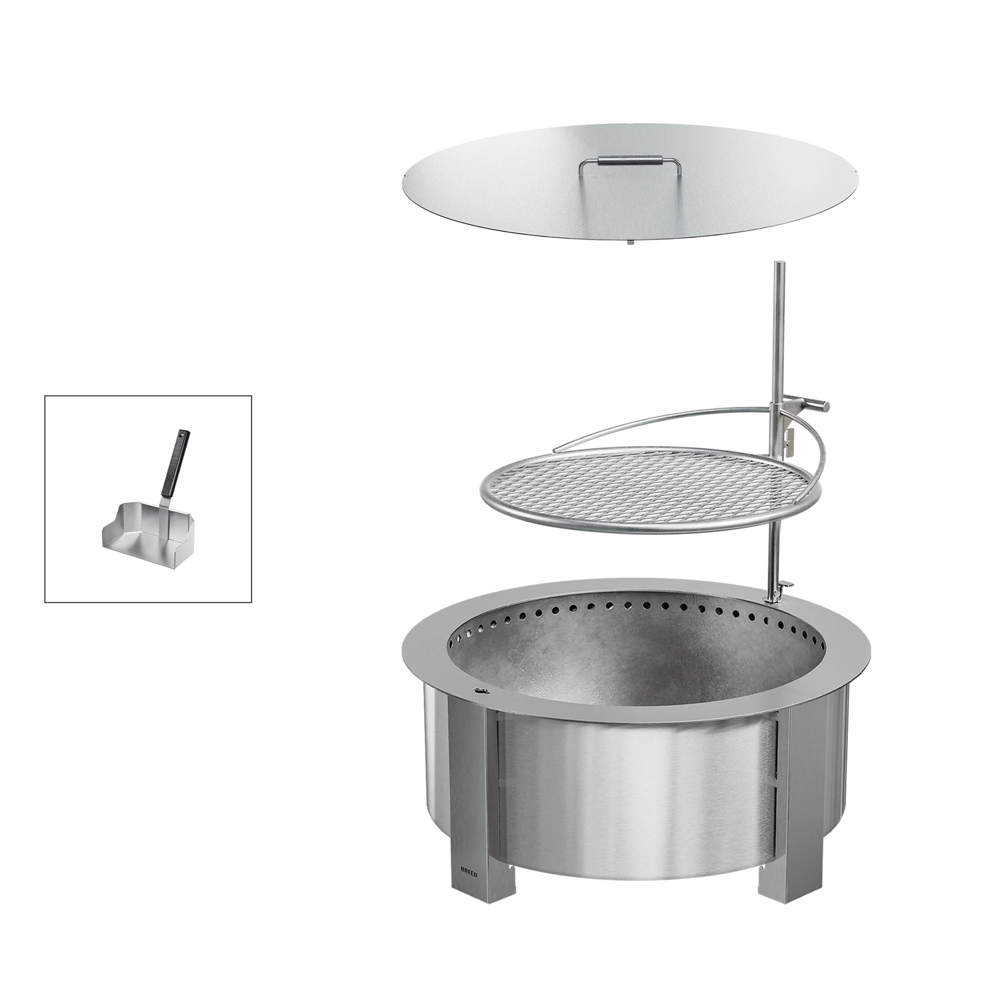 Breeo Smokeless Fire Pit Grilling Bundle