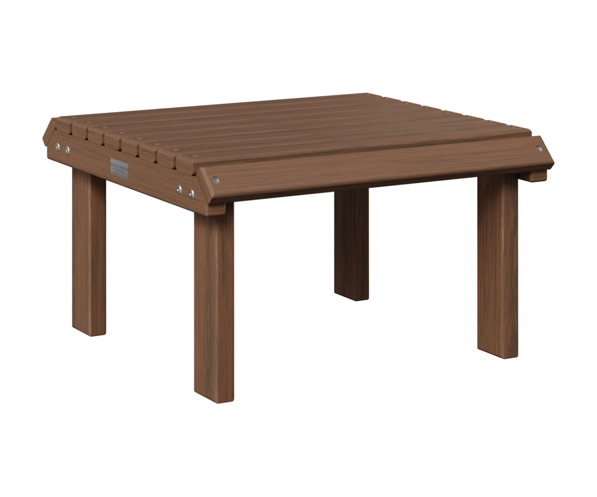 Berlin Gardens Stationary Footstool in Brazilian Walnut