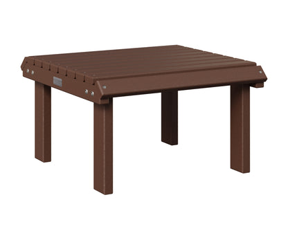 Berlin Gardens Stationary Footstool in Chocolate Brown