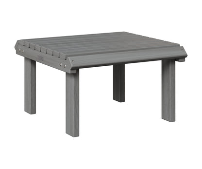 Berlin Gardens Stationary Footstool in Driftwood Gray