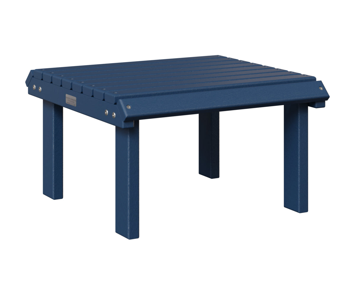 Berlin Gardens Stationary Footstool in Navy Blue