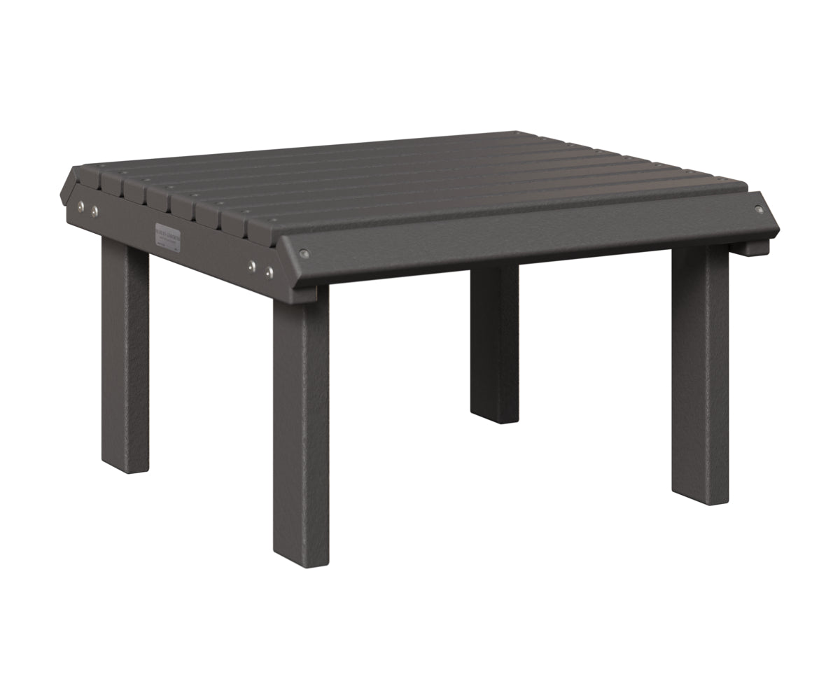Berlin Gardens Stationary Footstool in Smoke Gray