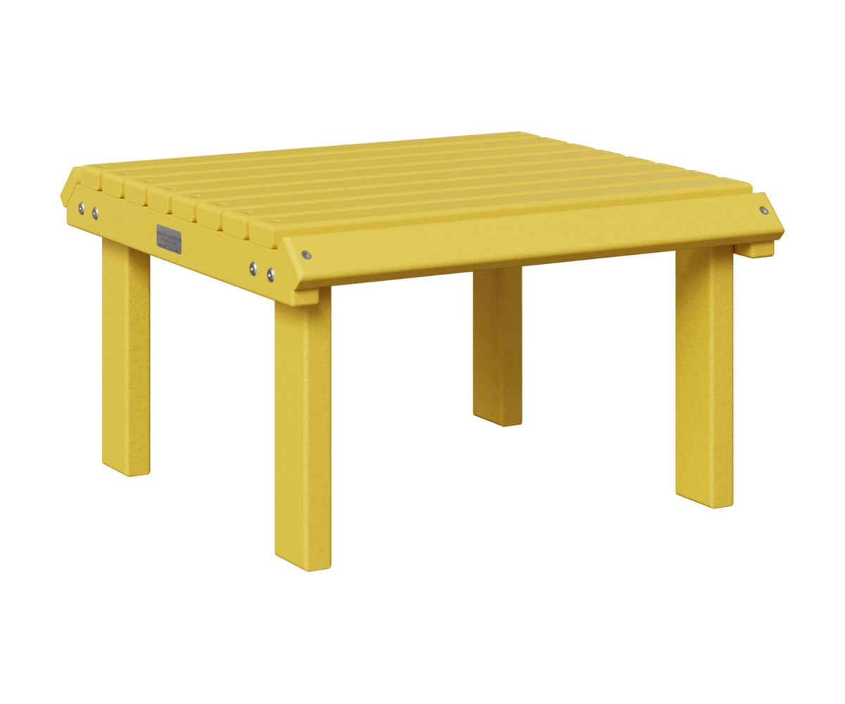 Berlin Gardens Stationary Footstool in Sunburst Yellow