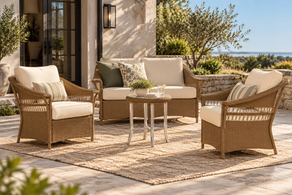Lloyd Flanders Nantucket 4-Piece Conversation Set