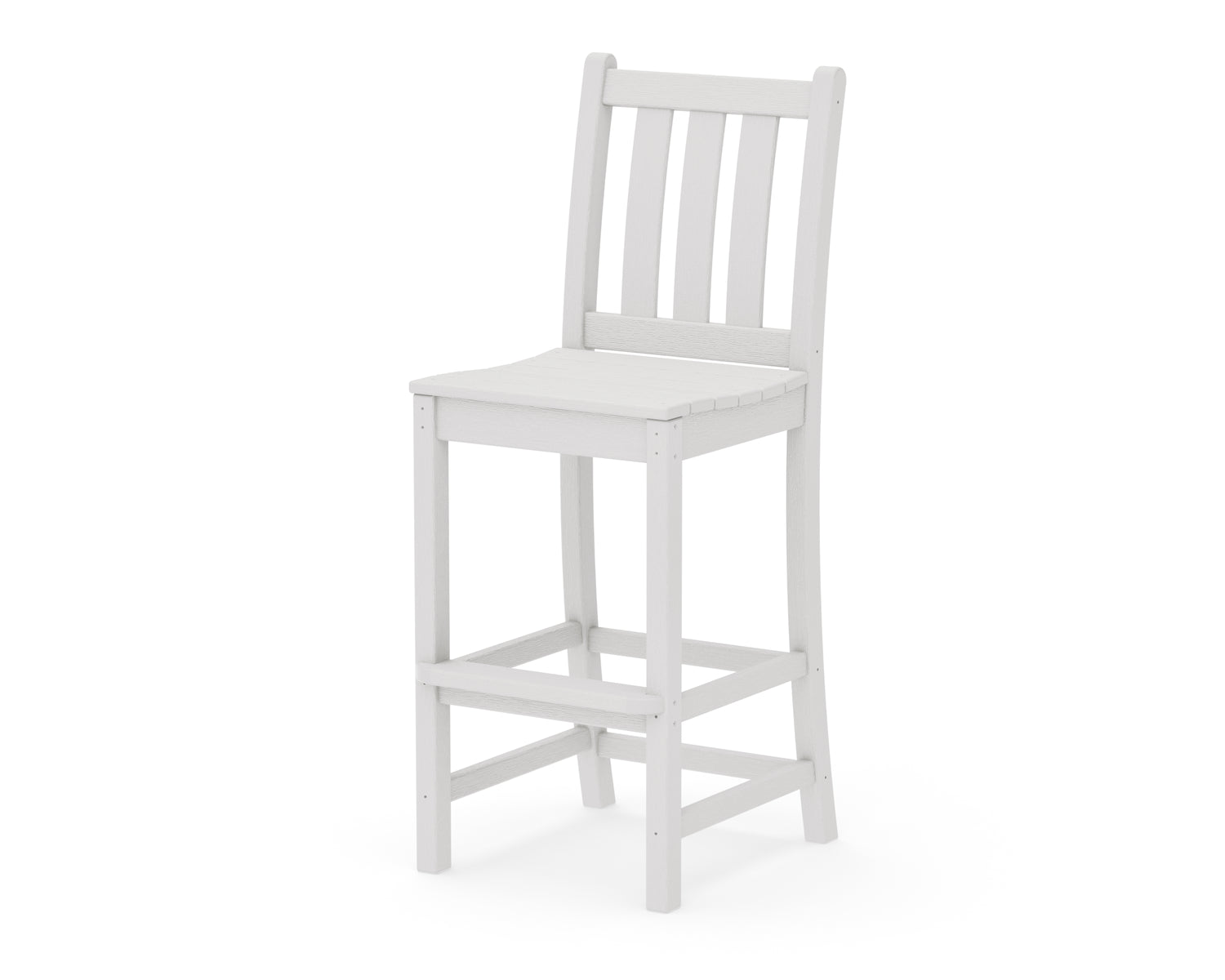 POLYWOOD Traditional Garden Bar Side Chair
