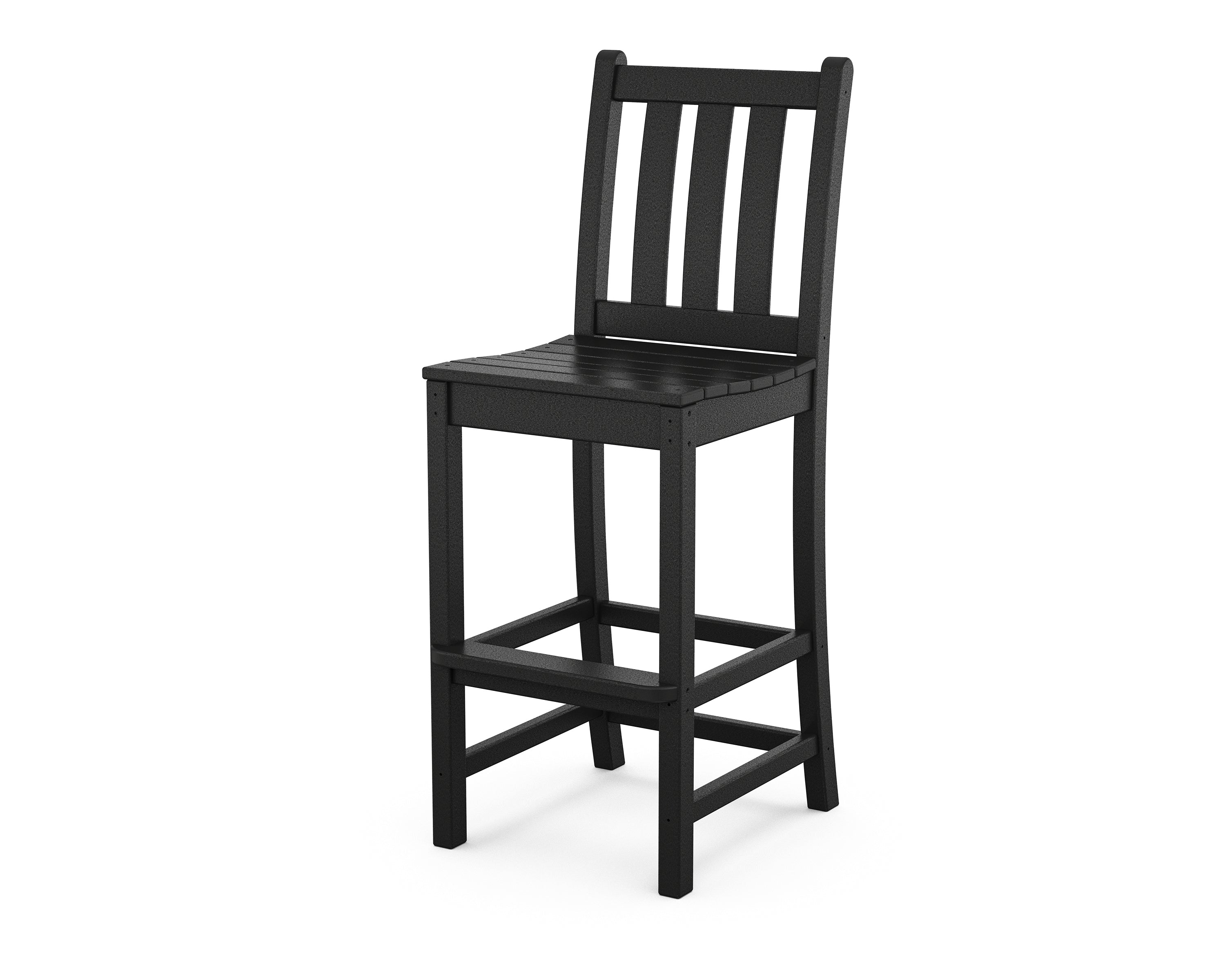 POLYWOOD Traditional Garden Bar Side Chair