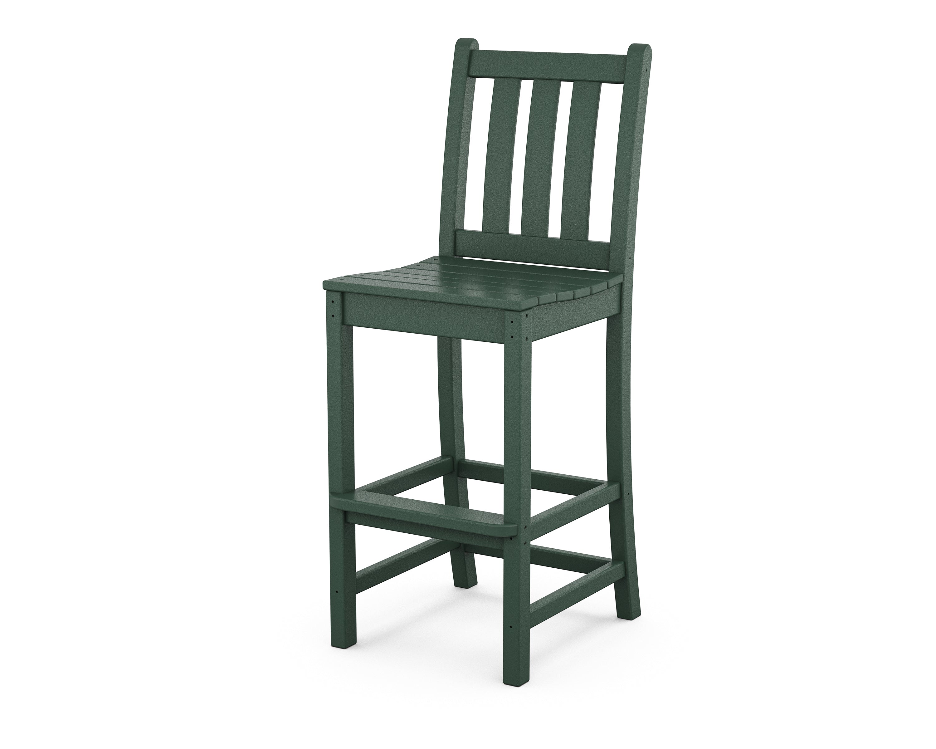 POLYWOOD Traditional Garden Bar Side Chair