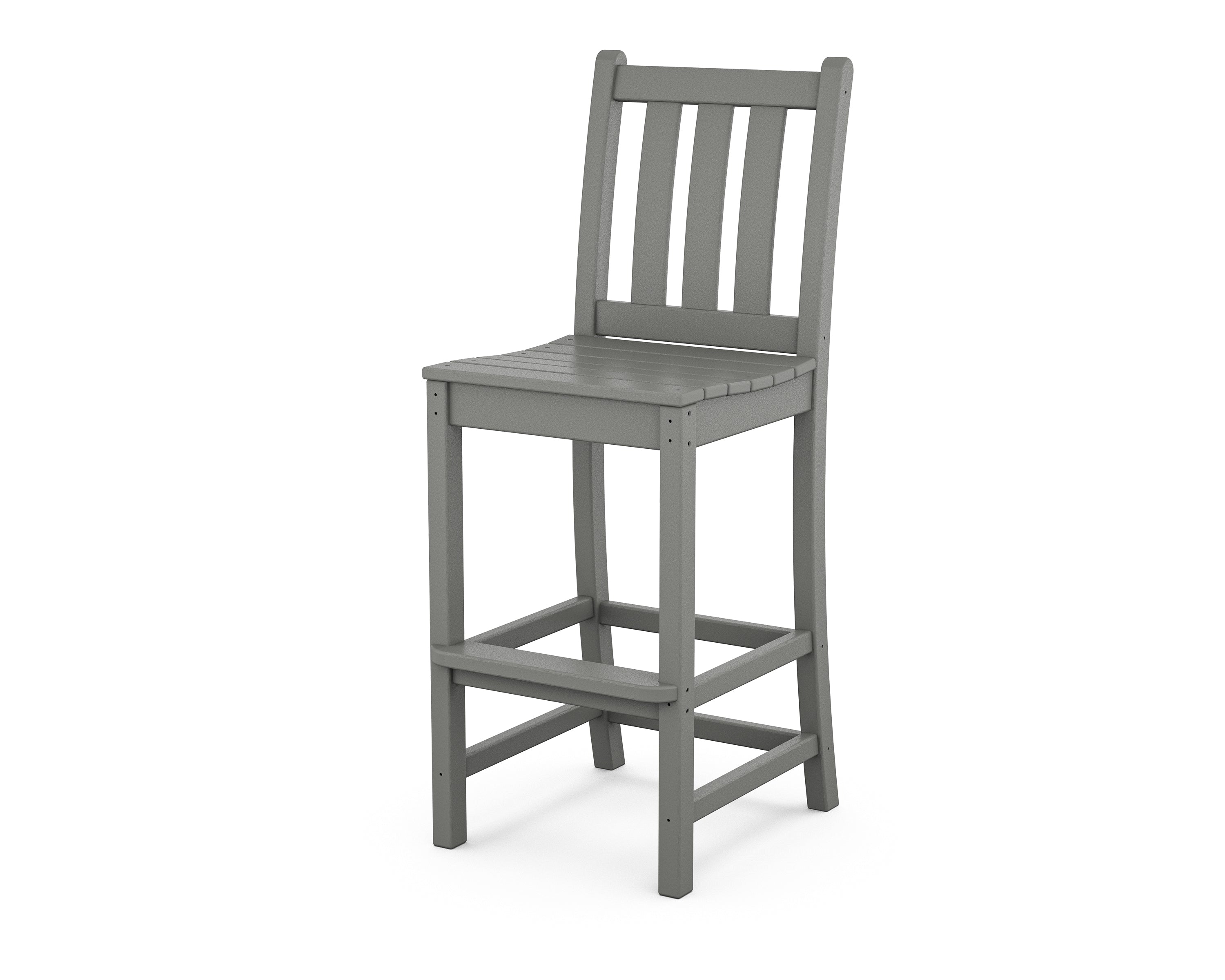 POLYWOOD Traditional Garden Bar Side Chair