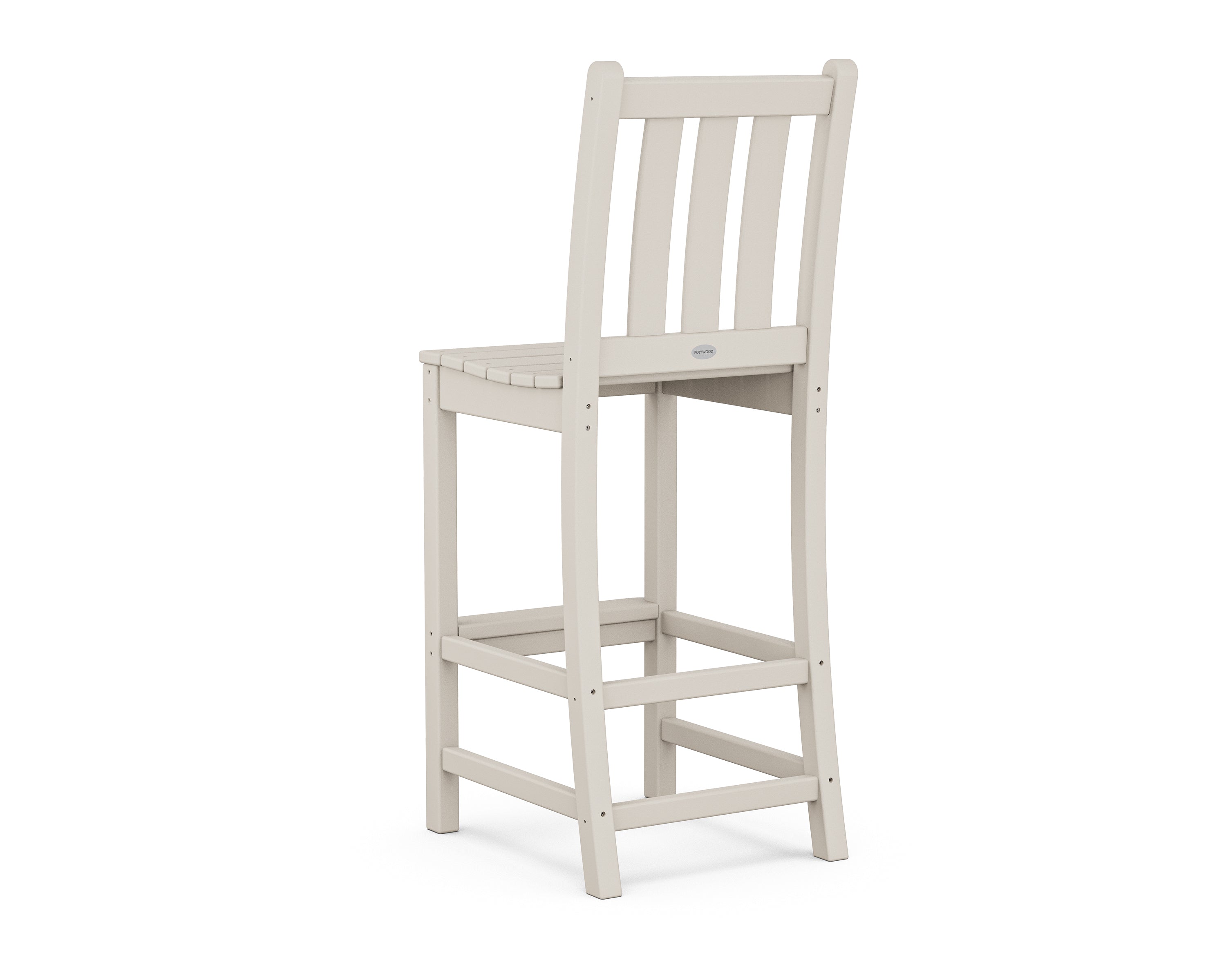POLYWOOD Traditional Garden Bar Side Chair