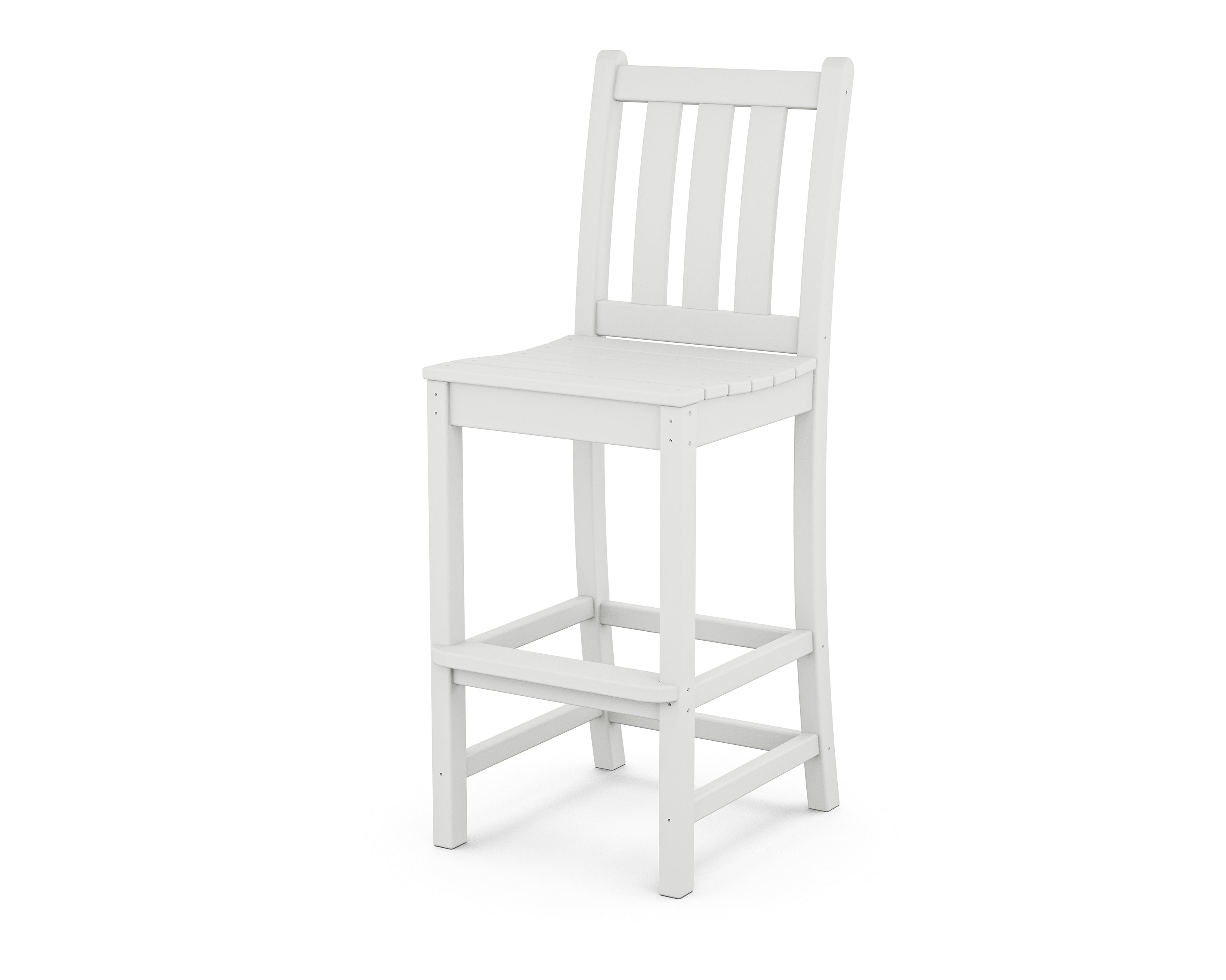 POLYWOOD Traditional Garden Bar Side Chair