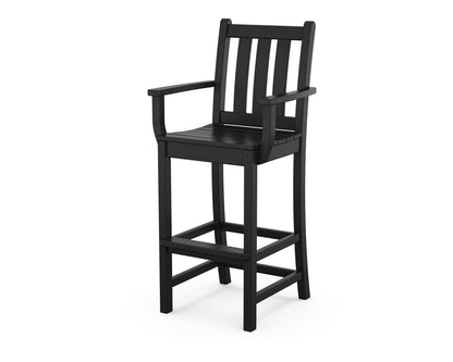 POLYWOOD Traditional Garden Bar Arm Chair