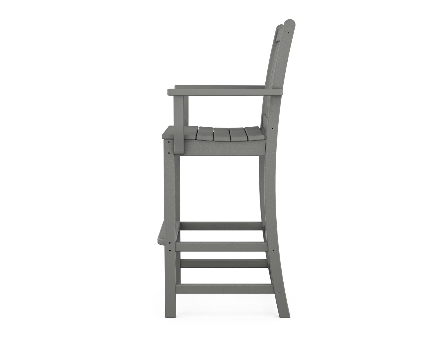 POLYWOOD Traditional Garden Bar Arm Chair