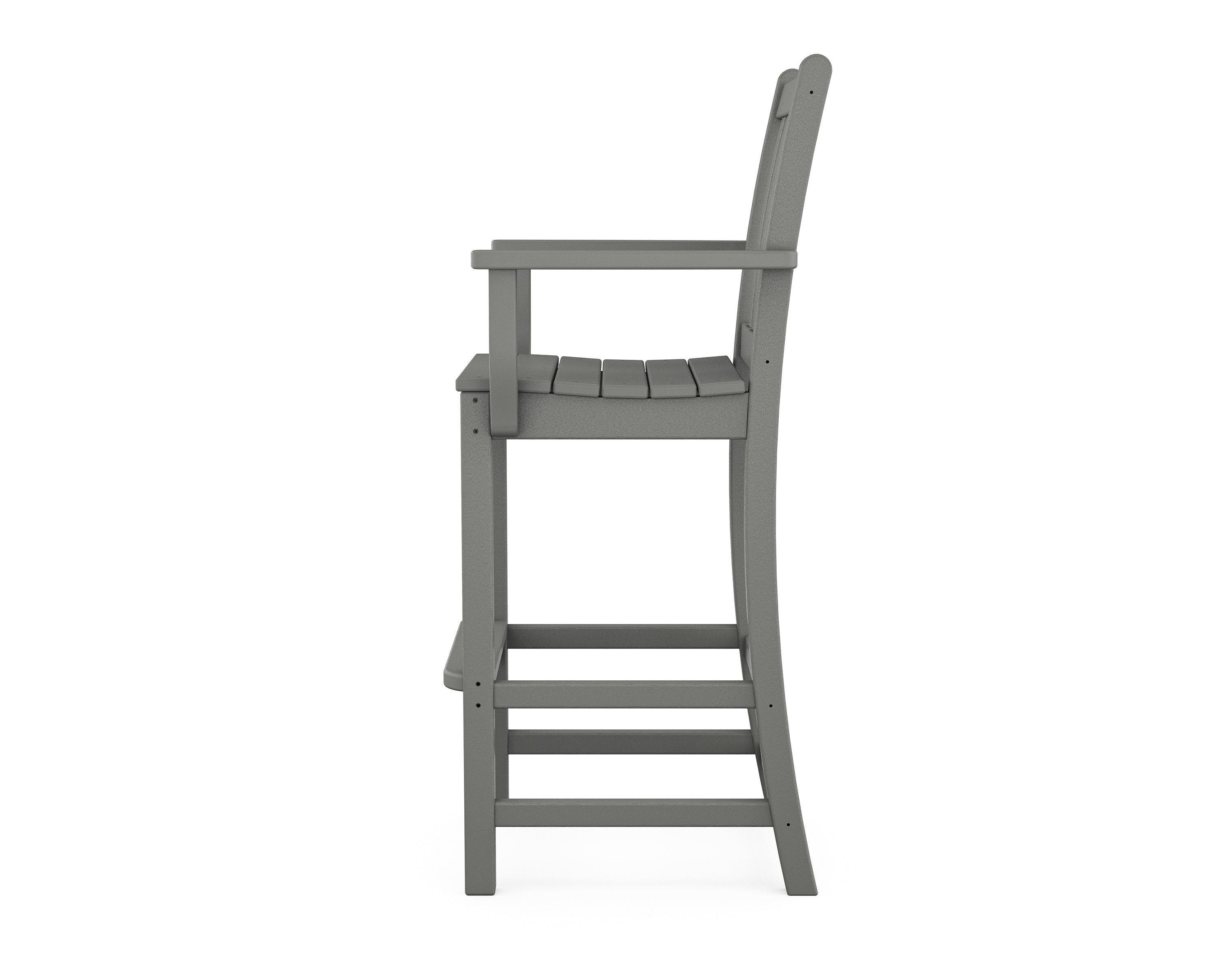 POLYWOOD Traditional Garden Bar Arm Chair