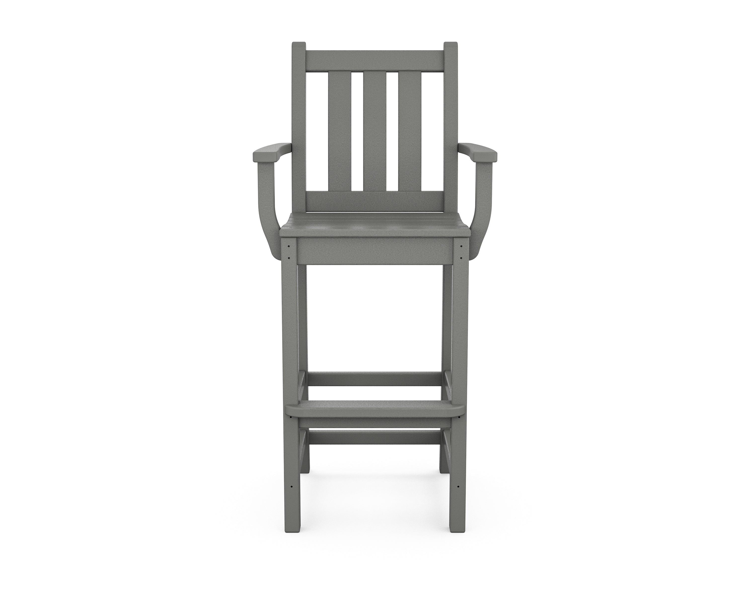 POLYWOOD Traditional Garden Bar Arm Chair